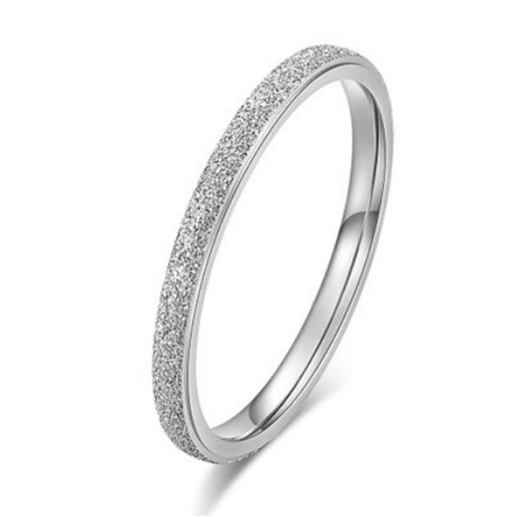 Frosted Minimalist Ring