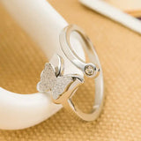 Frosted Butterfly Ring