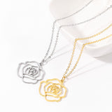 Hollow Rose Necklace