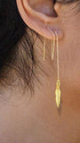 Leaf Chain Earrings